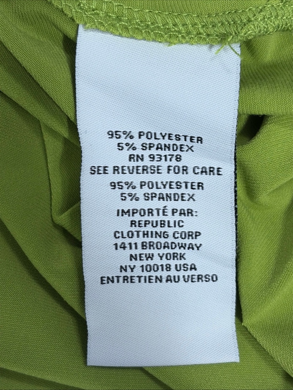 Carmen Marc Volvo Women’s Top XS Lime Stretch Sleeveless V Neck Brass Grommets - Picture 13 of 13